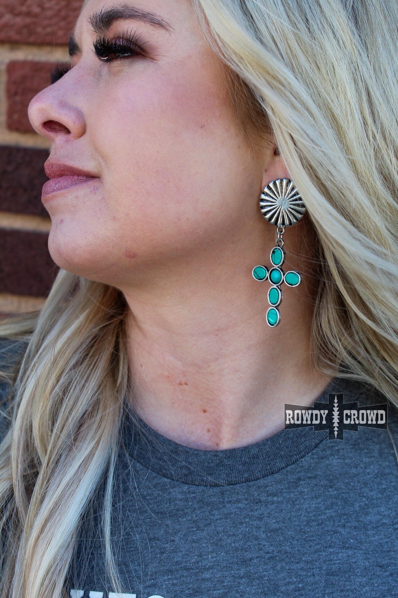 Western Accessories, Western Jewelry, Earrings for Women, Southwestern Jewelry, Western Jewelry Wholesale, Cowgirl Jewelry, Western Wholesale, Wholesale Accessories, Wholesale Jewelry, western boho earrings, silver and turquoise earrings, turquoise stone earrings, turquoise western earrings, turquoise jewelry, turquoise earrings, western earrings, turquoise cross earrings