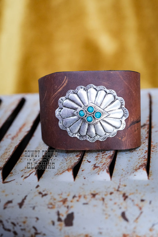 Western Cuff, Leather Cuff, Leather Jewelry, Western Jewelry, Western Accessories, Concho Jewelry, Western Wholesale, Western Fashion, Western Boutique, Wholesale Accessories, Wholesale Jewelry