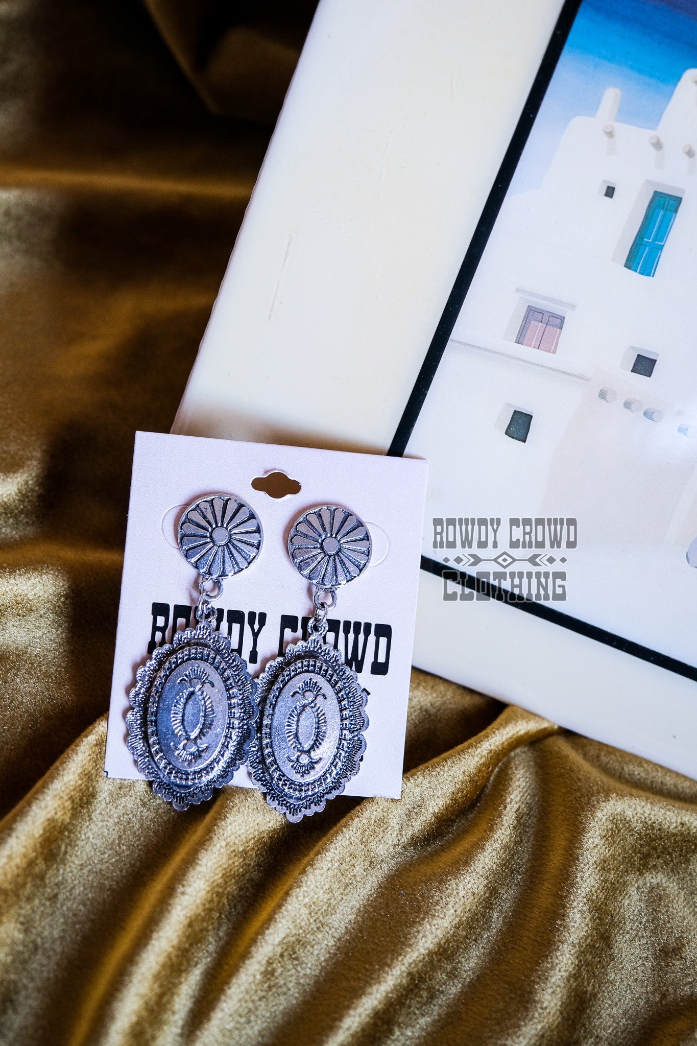 Western Accessories, Western Jewelry, Earrings for Women, Southwestern Jewelry, Western Jewelry Wholesale, Cowgirl Jewelry, Western Wholesale, Wholesale Accessories, Wholesale Jewelry, western boho earrings, concho earrings, stud earrings, silver stud concho, silver concho earrings