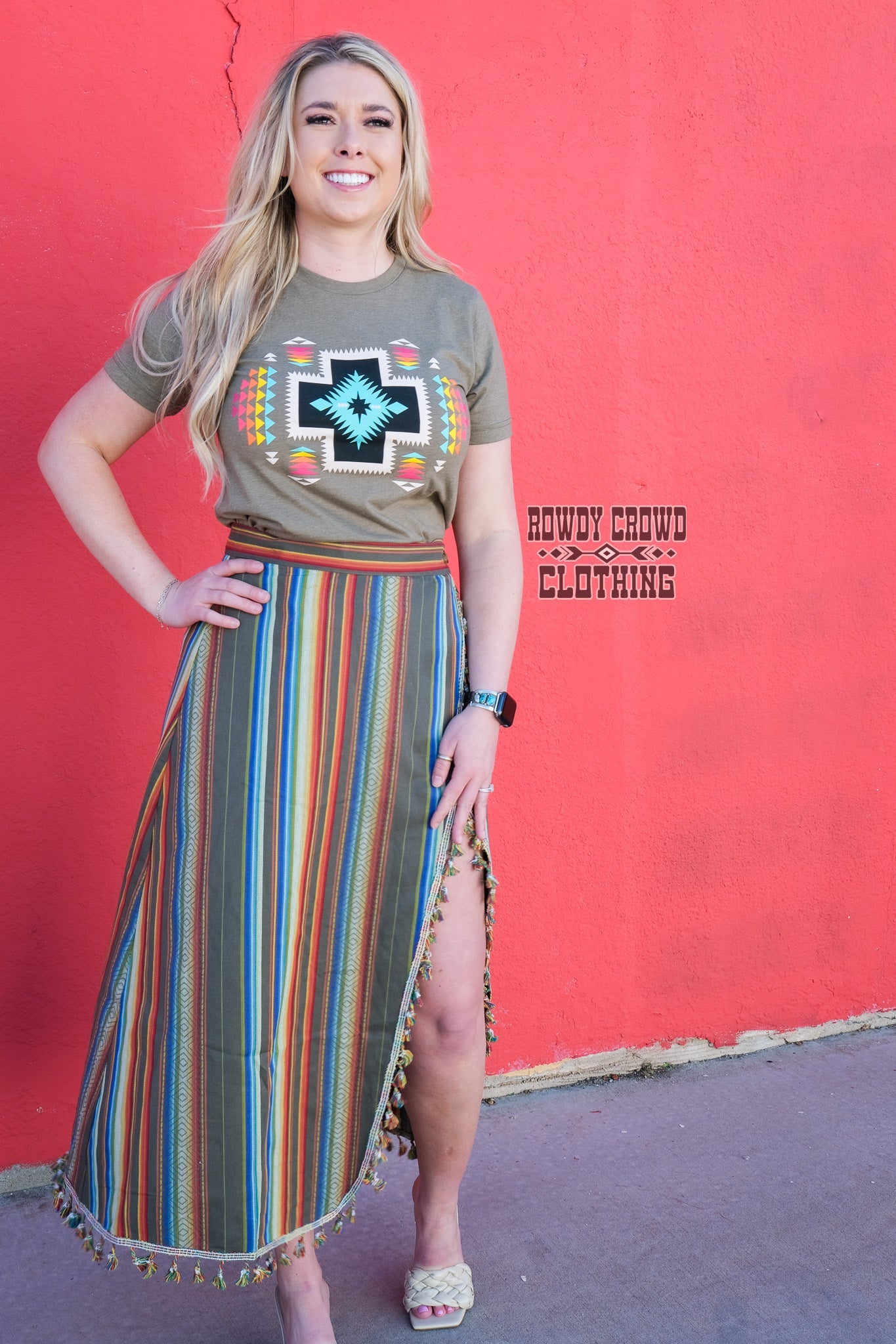 Western Skirt, Women's Skirt, Western Apparel, Western Wholesale, Wholesale Clothing, Serape Print, Serape Skirt, Western Fashion, Western Boutique