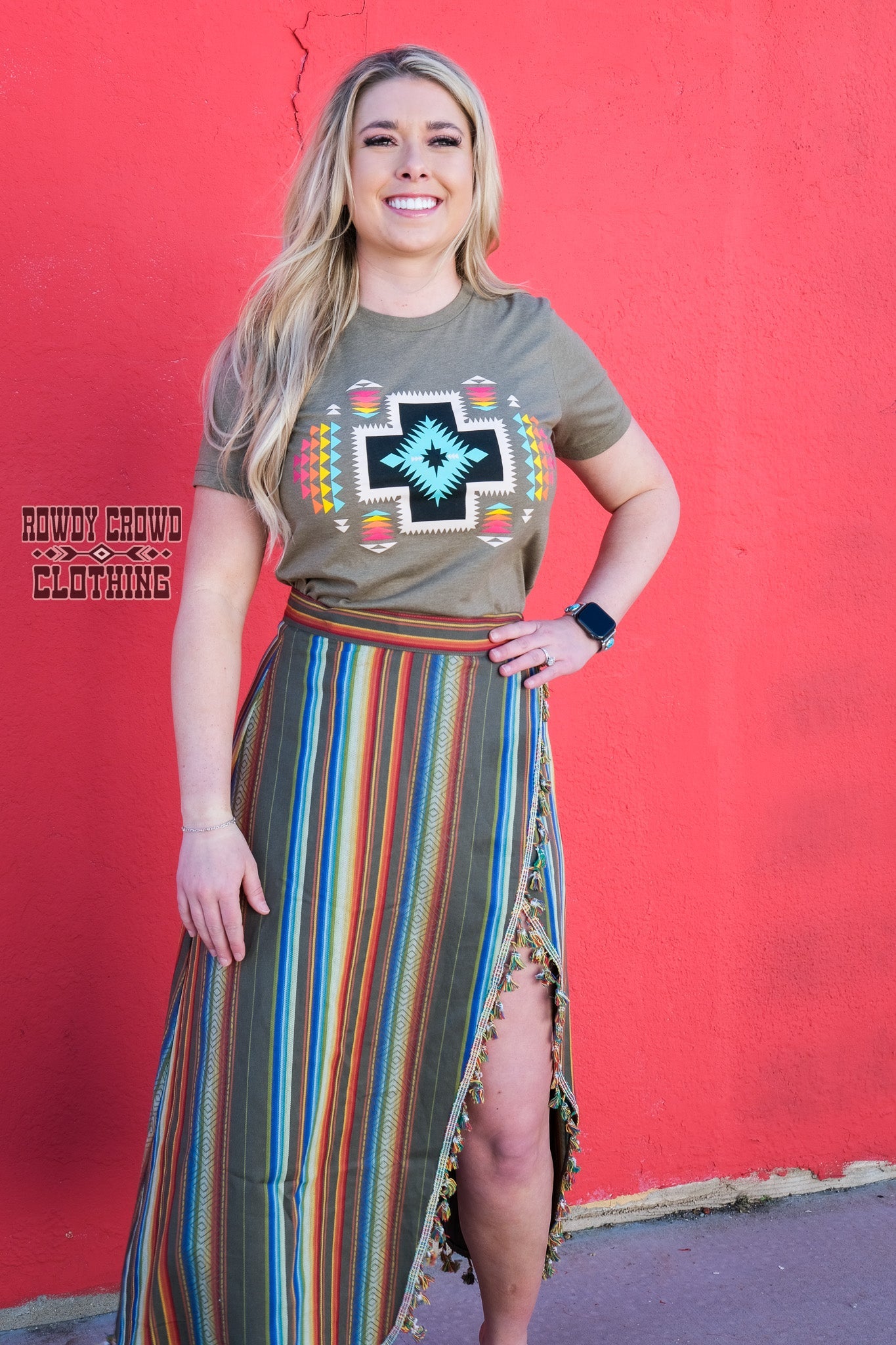 Western Skirt, Women's Skirt, Western Apparel, Western Wholesale, Wholesale Clothing, Serape Print, Serape Skirt, Western Fashion, Western Boutique