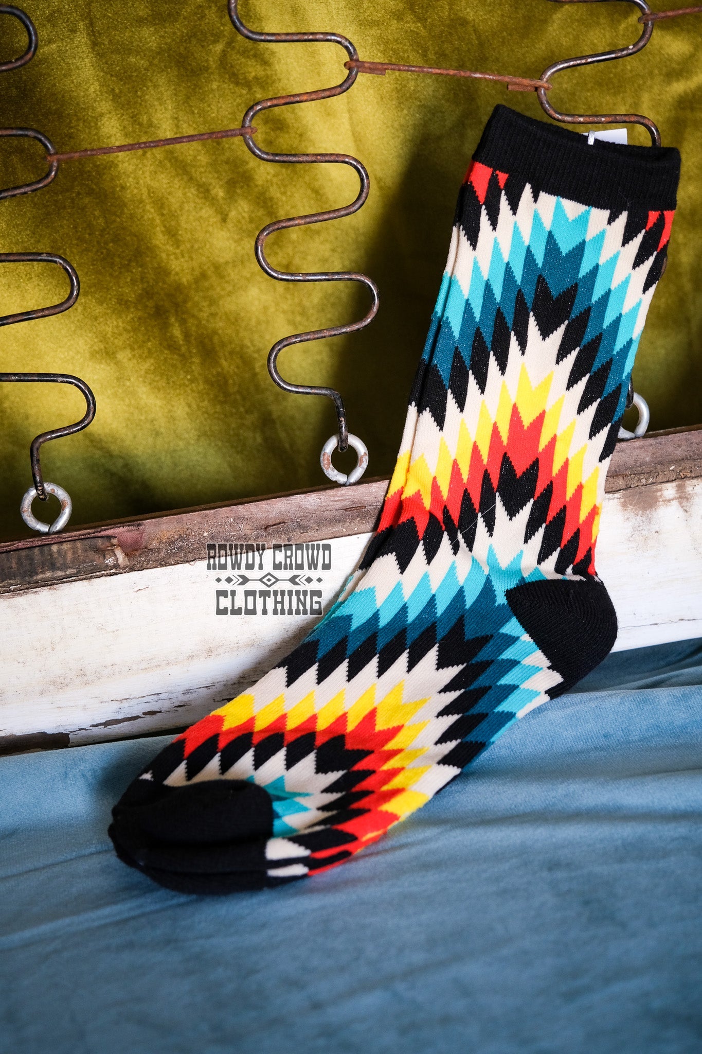 western accessories, western socks, cowboy socks, western fashion, western apparel, western clothing and accessories, cowgirl socks, western wear, western boutique, western wholesale, wholesale clothing, aztec print socks