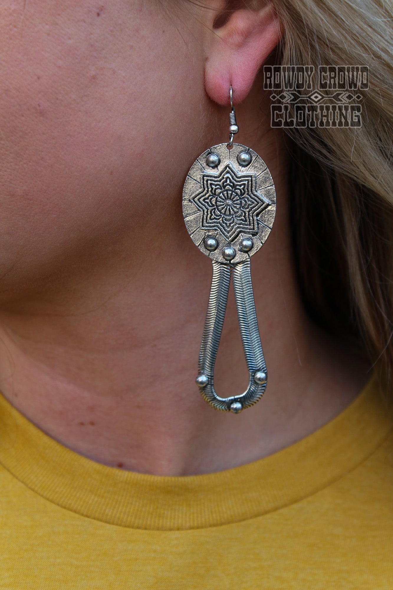 Western Accessories, Western Jewelry, Earrings for Women, Southwestern Jewelry, Western Jewelry Wholesale, Cowgirl Jewelry, Western Wholesale, Wholesale Accessories, Wholesale Jewelry, western boho earrings, silver earrings,  silver stamped earrings, western earrings