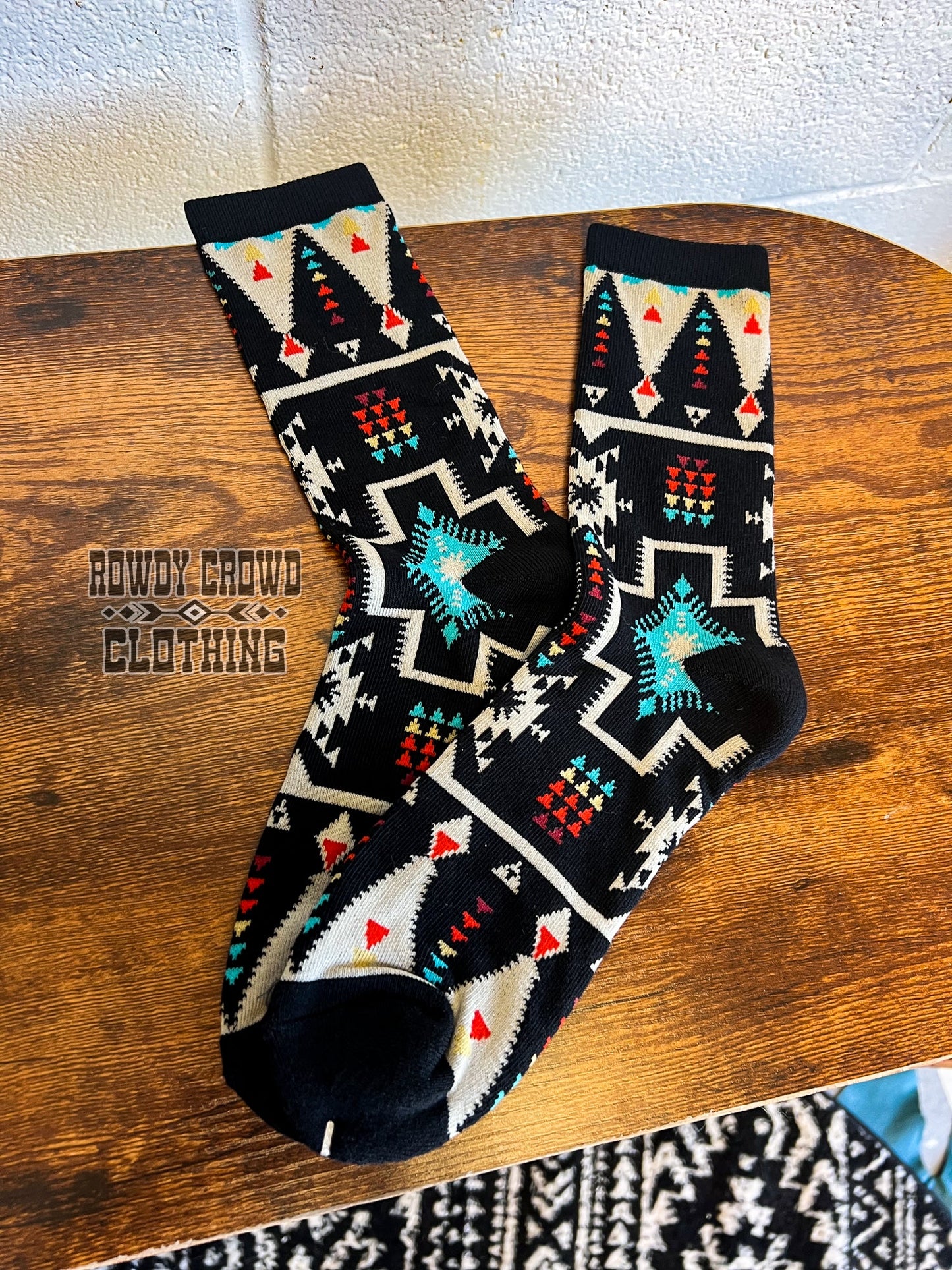 western accessories, western socks, cowboy socks, western fashion, western apparel, western clothing and accessories, cowgirl socks, western wear, western boutique, western wholesale, wholesale clothing, aztec print socks