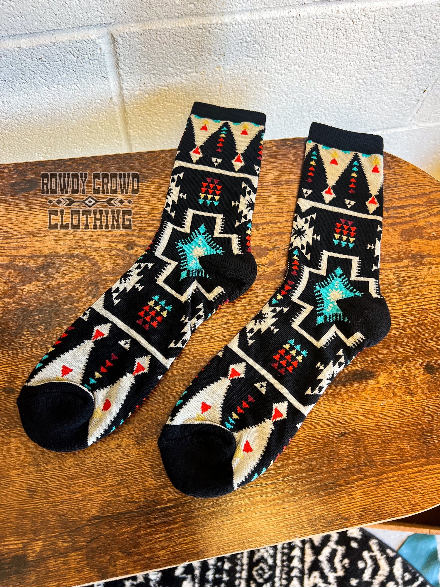 western accessories, western socks, cowboy socks, western fashion, western apparel, western clothing and accessories, cowgirl socks, western wear, western boutique, western wholesale, wholesale clothing, aztec print socks