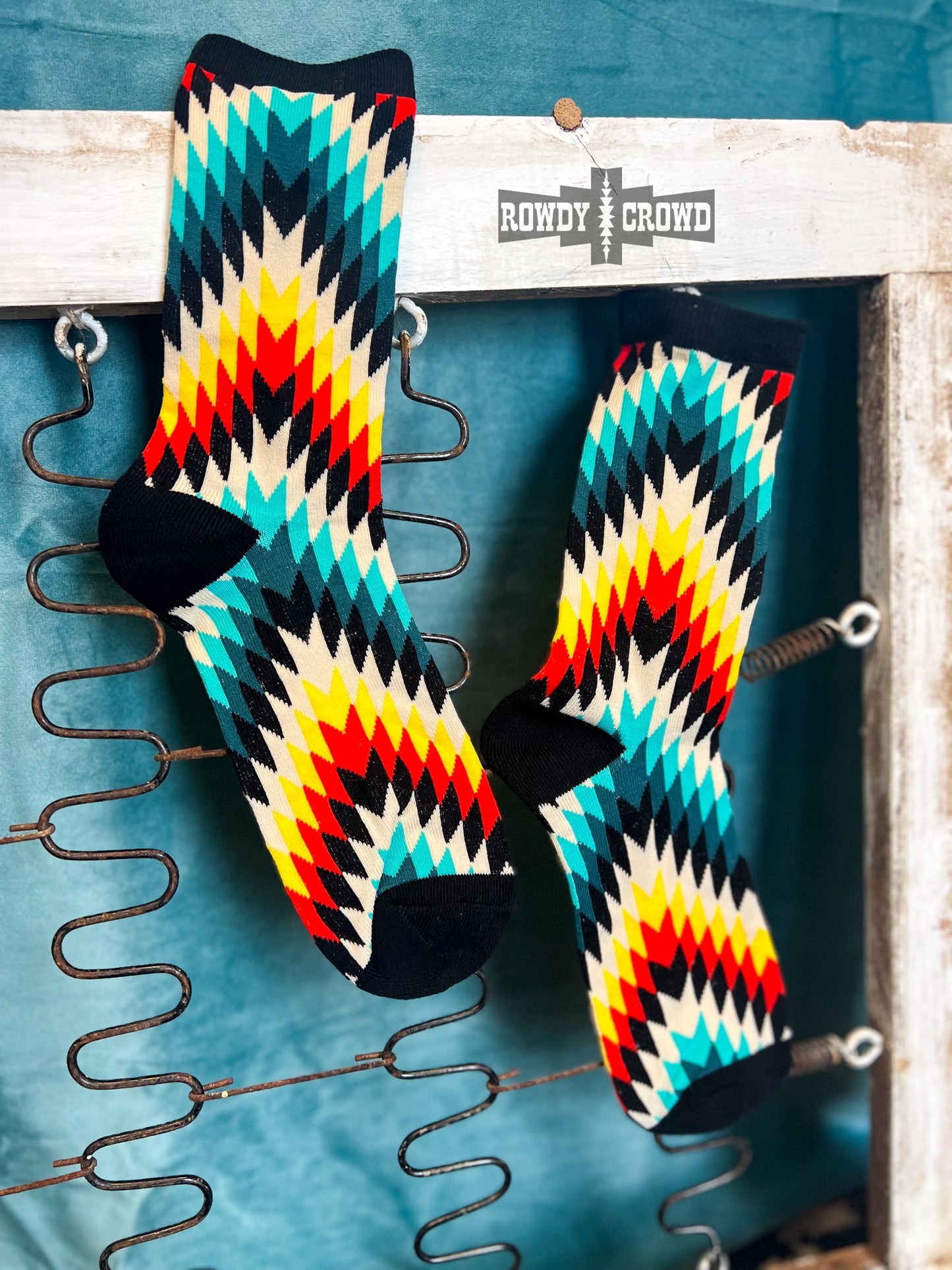 western accessories, western socks, cowboy socks, western fashion, western apparel, western clothing and accessories, cowgirl socks, western wear, western boutique, western wholesale, wholesale clothing, aztec print socks